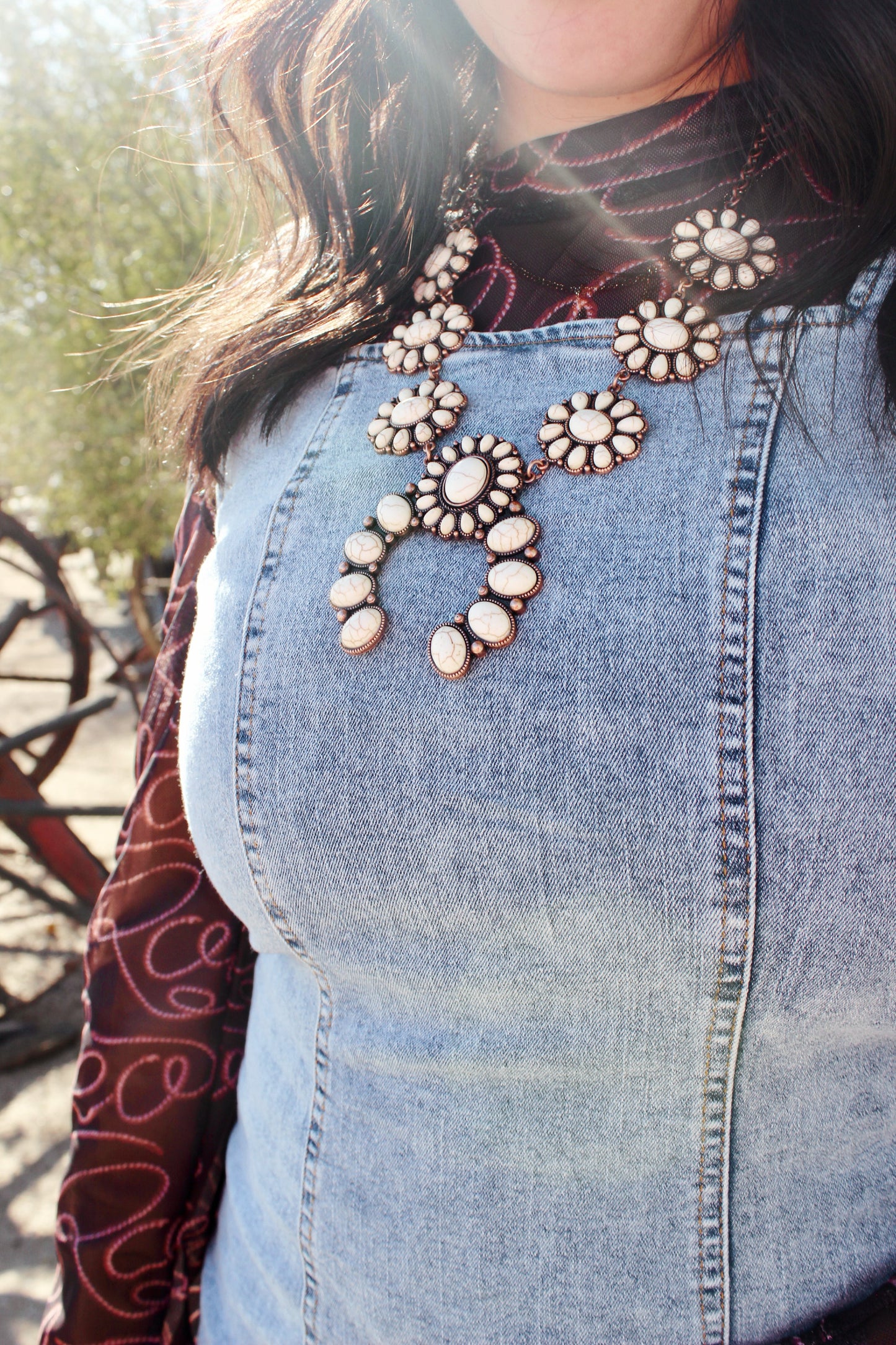Antique Chunky Turquoise Necklace