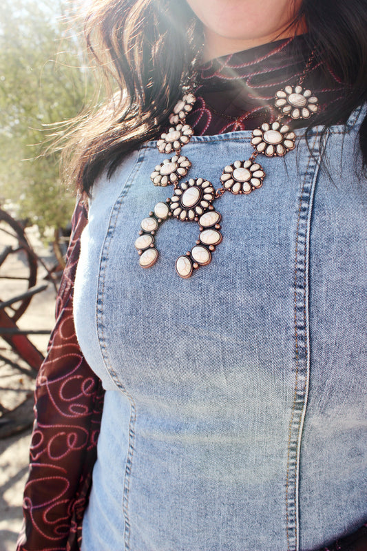 Antique Chunky Turquoise Necklace