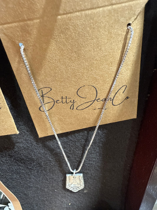 Spoon Handle Necklace with chain - Betty Jean Co