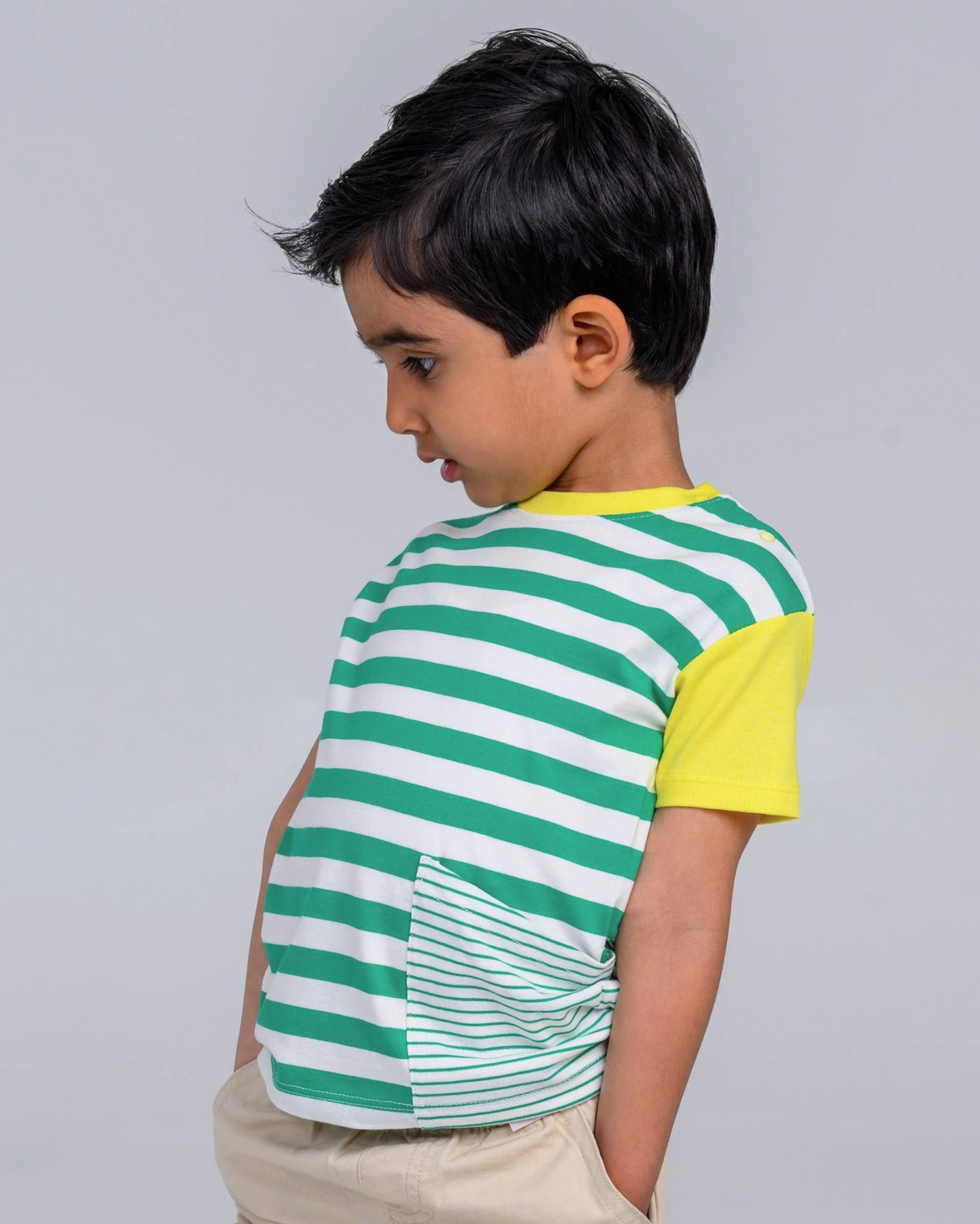 Short Sleeve T-Shirt - Green Stripe