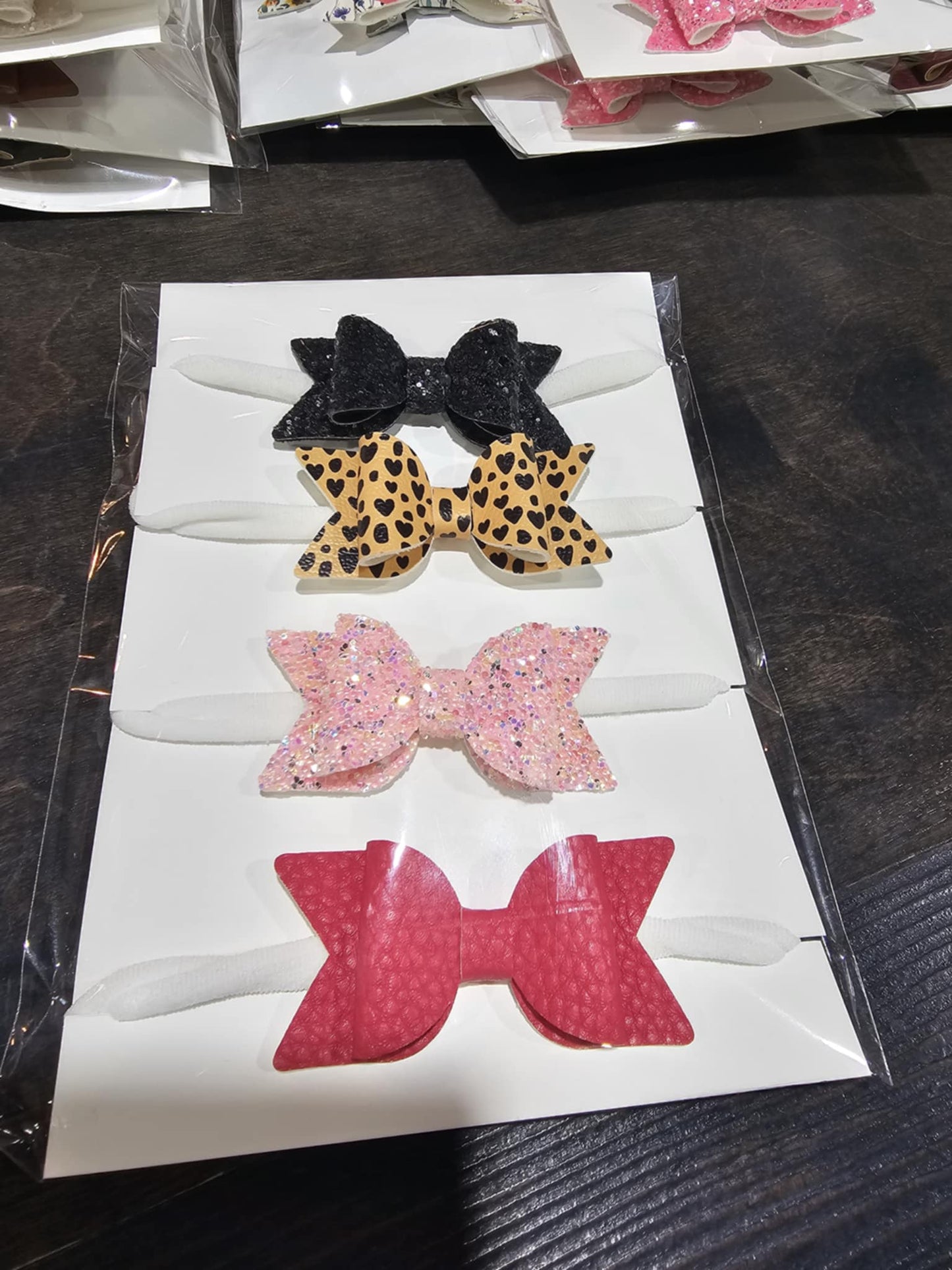 Bow Set- Oak and Rose