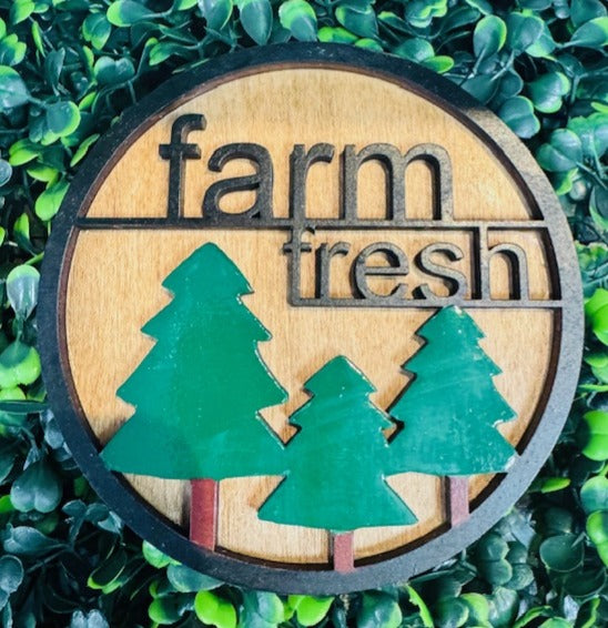 Magnetic Insert - Farm Fresh Trees - STV