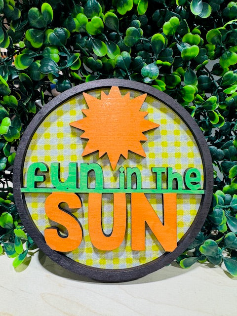 Interchangeable Magnetic Insert 4.5" (Summer) Burlapitup-STV