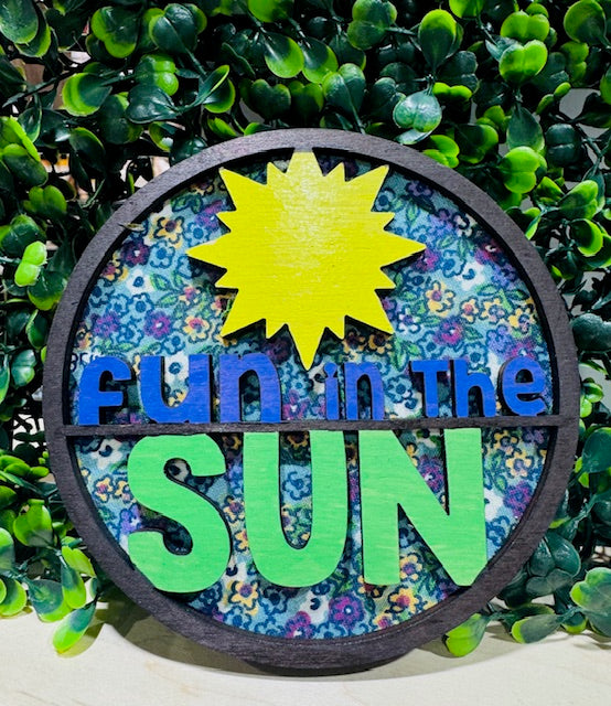 Interchangeable Magnetic Insert 4.5" (Summer) Burlapitup-STV