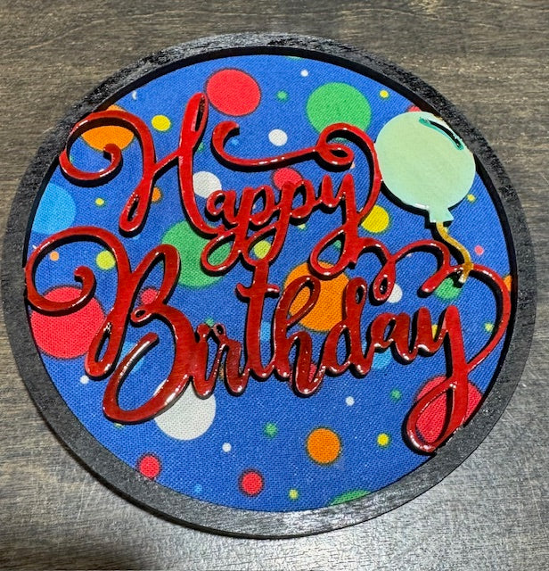 Magnetic Insert Happy Birthday - STV