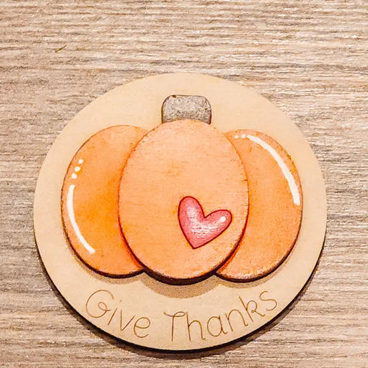 Give Thanks Pumpkin Magnetic Insert - STV