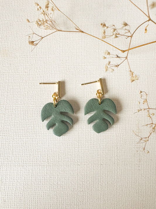 Monstera Earrings -DesertReign