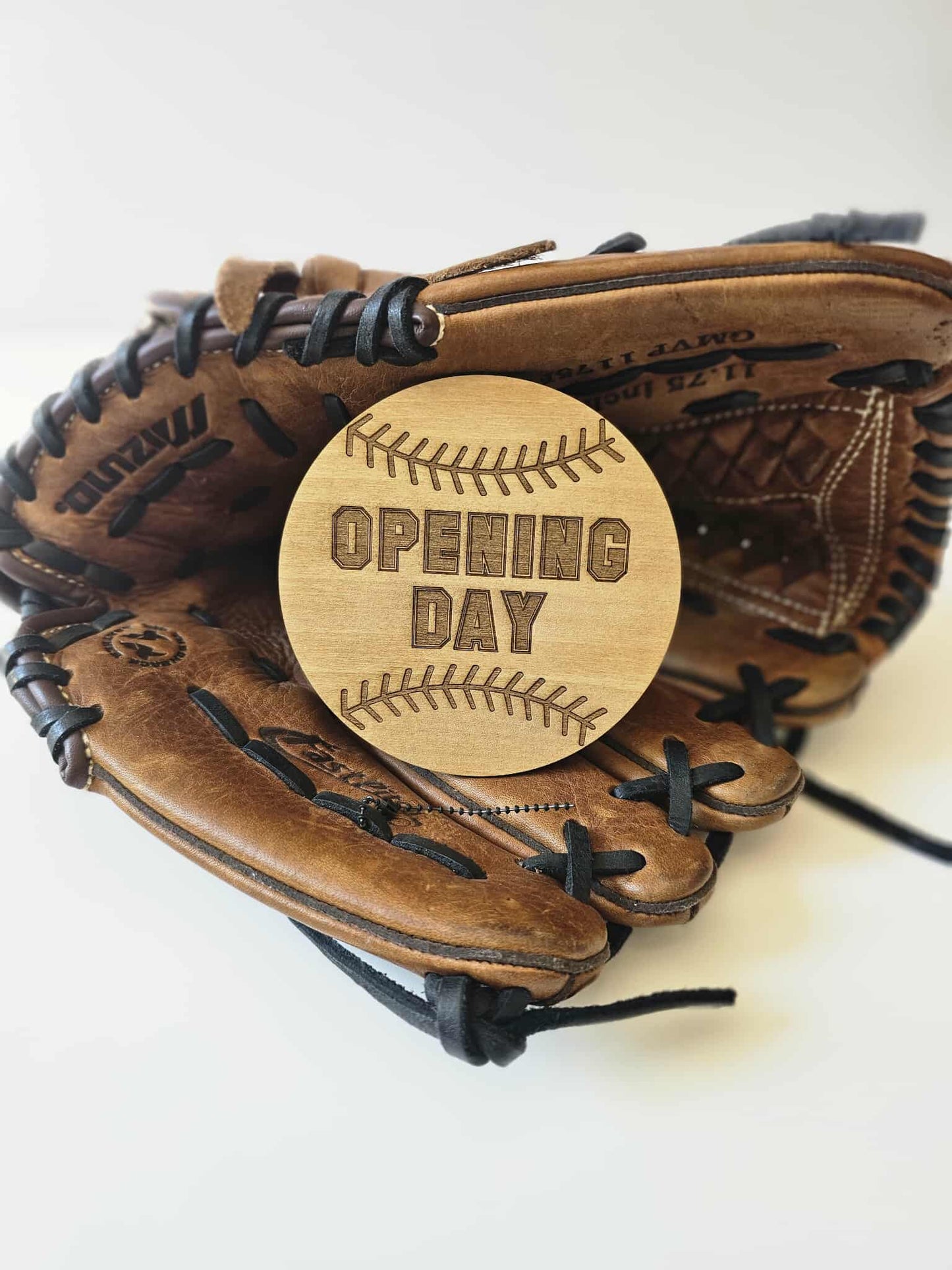 Baseball Milestone Marker- Oak and Rose