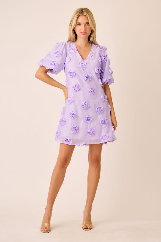 Lavender Bloom Dress - Made in Chic