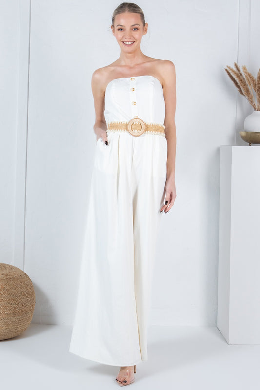 The Santorini Sands Jumpsuit - Made in Chic
