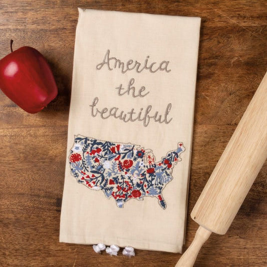 America the Beautiful Dish Towel - Broken Arrow