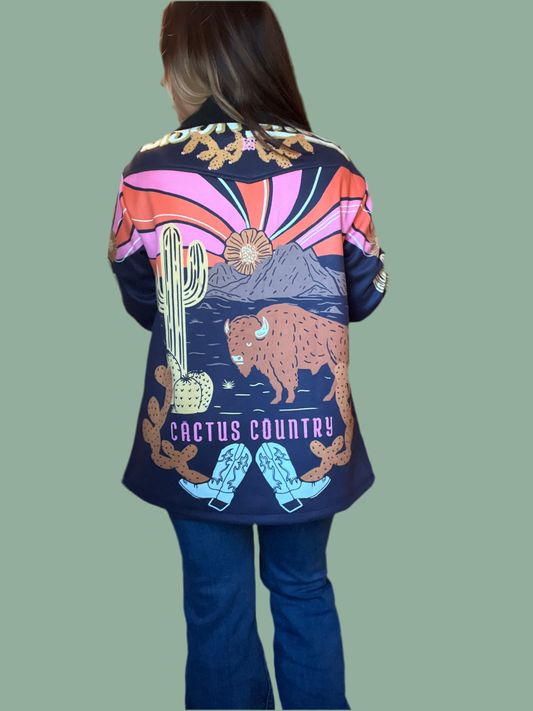 Bison Shacket- Tiny Cowboy Trading Co.