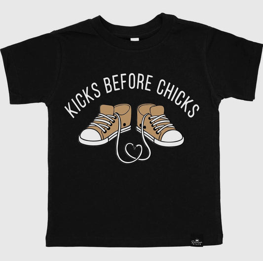 KICKS BEFORE CHICKS TEE - FIT FOR A PRINCE & CO.