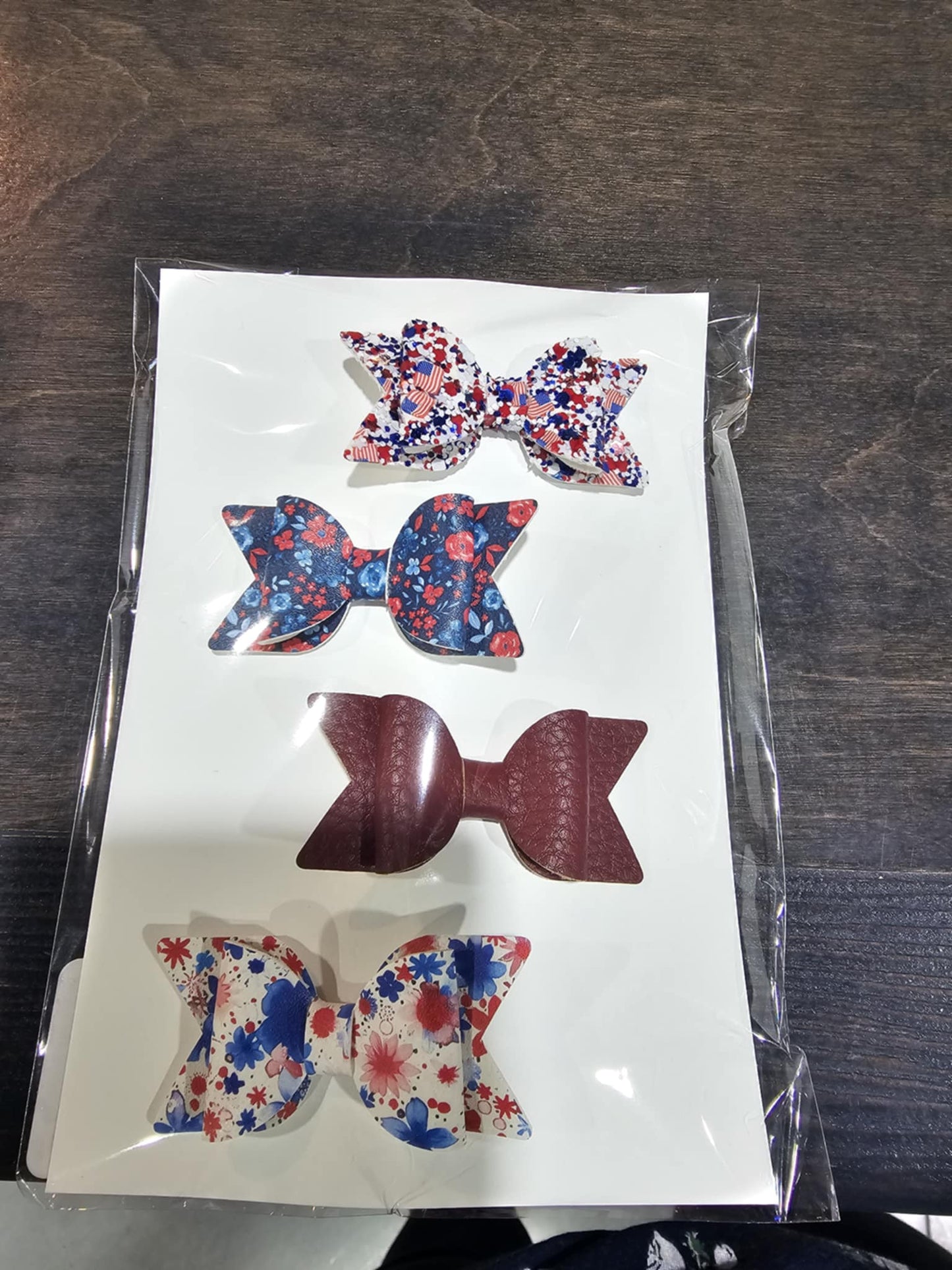 Bow Set- Oak and Rose