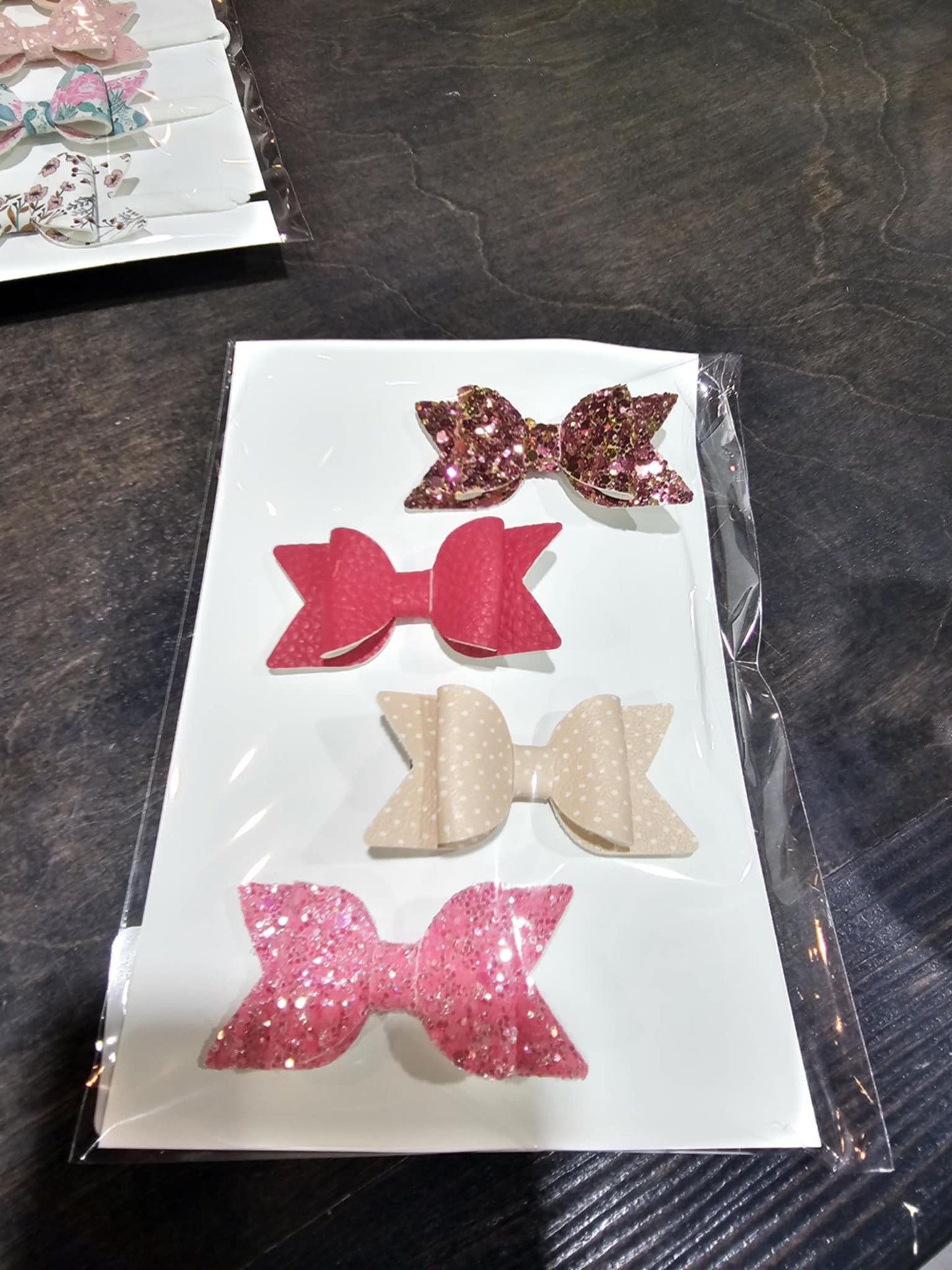 Bow Set- Oak and Rose