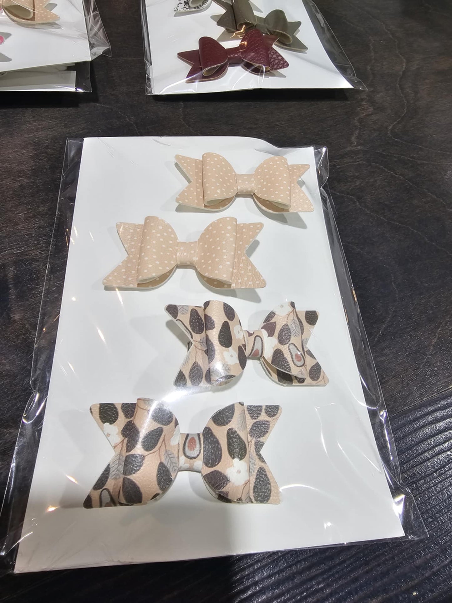 Bow Set- Oak and Rose