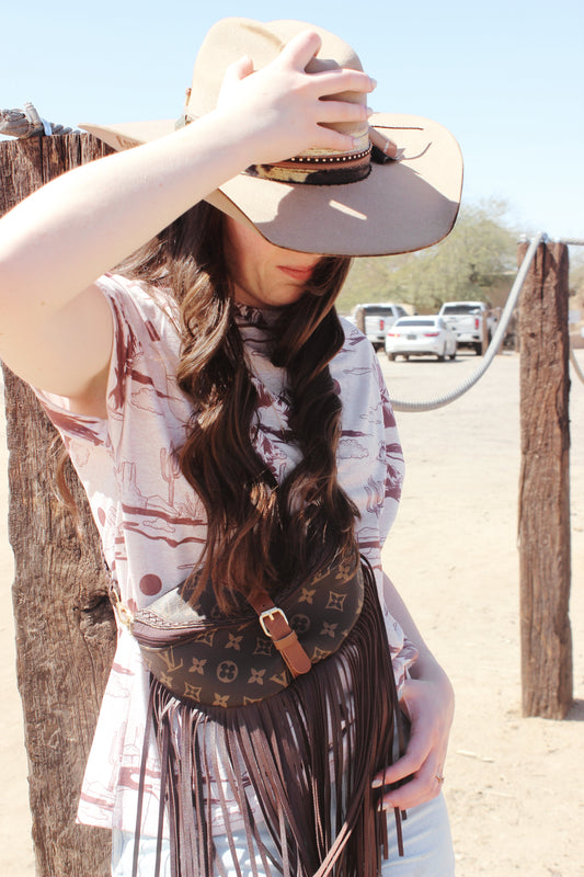 Small LV Fringe Bumbag