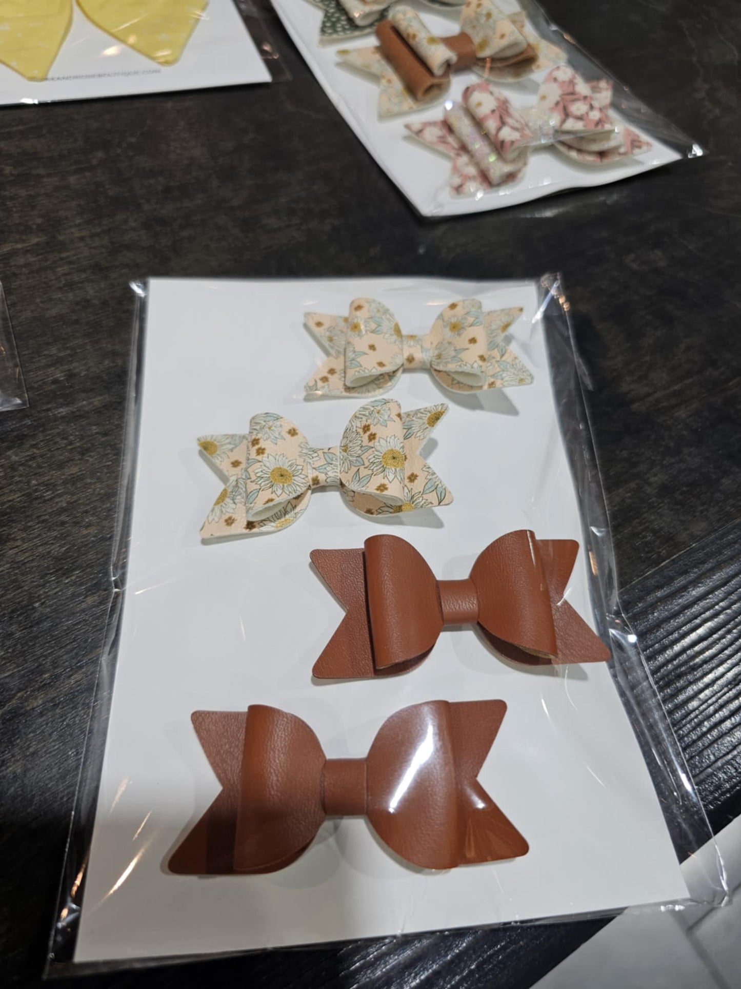 Bow Set- Oak and Rose