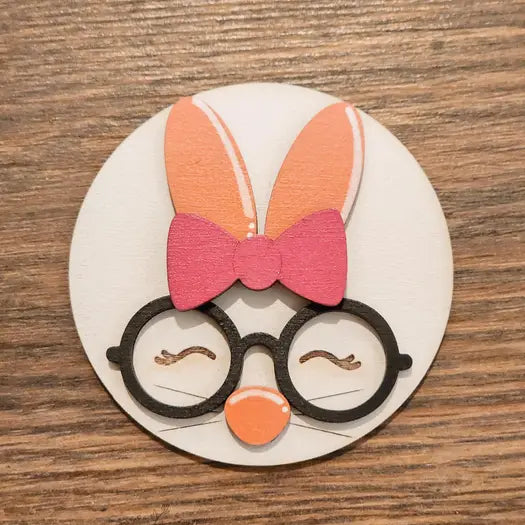 Magnetic Insert Bunny & Glasses- STV