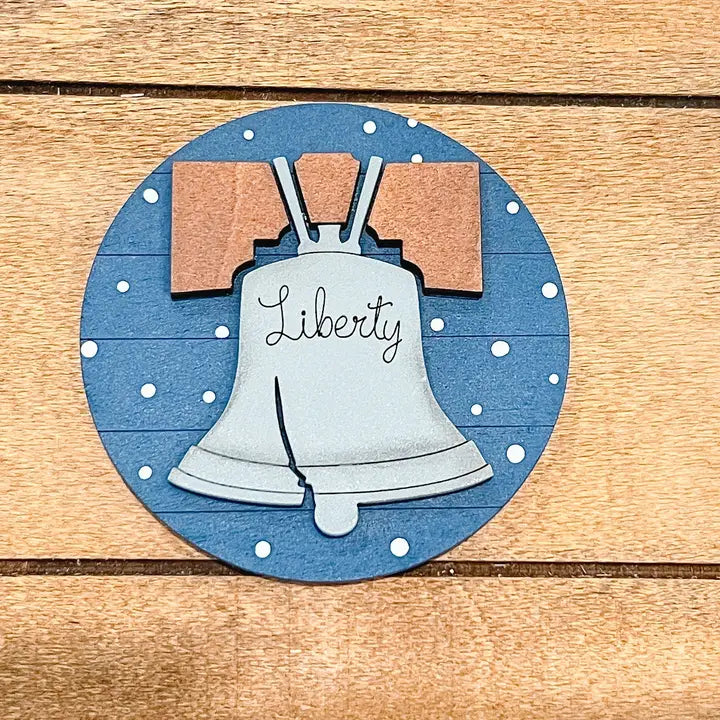Magnetic Insert 4th of July Liberty Bell - STV