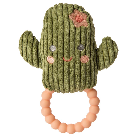 Sweet Soothie Happy Cactus Teether Rattle Oak and Rose
