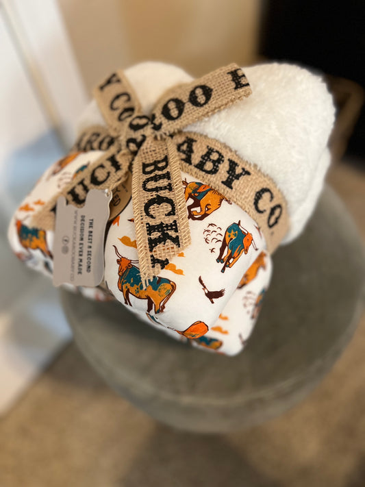Longhorn Blanket-Tiny Cowboy Trading Co.