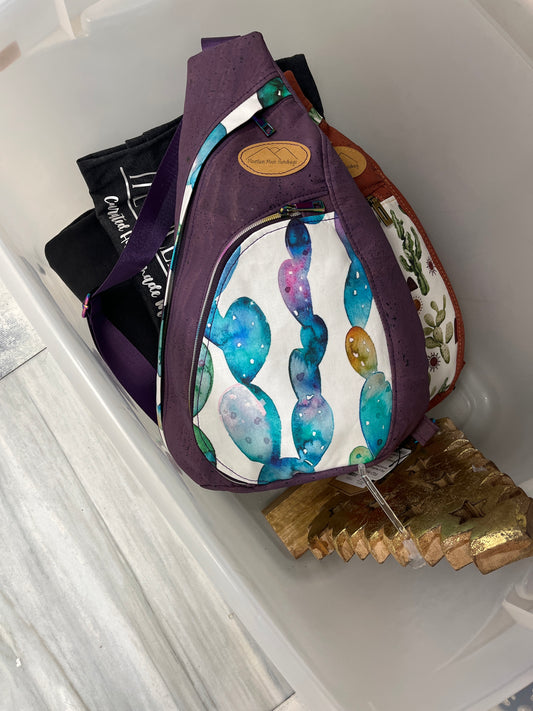 Purple cork watercolor cactus summit pack