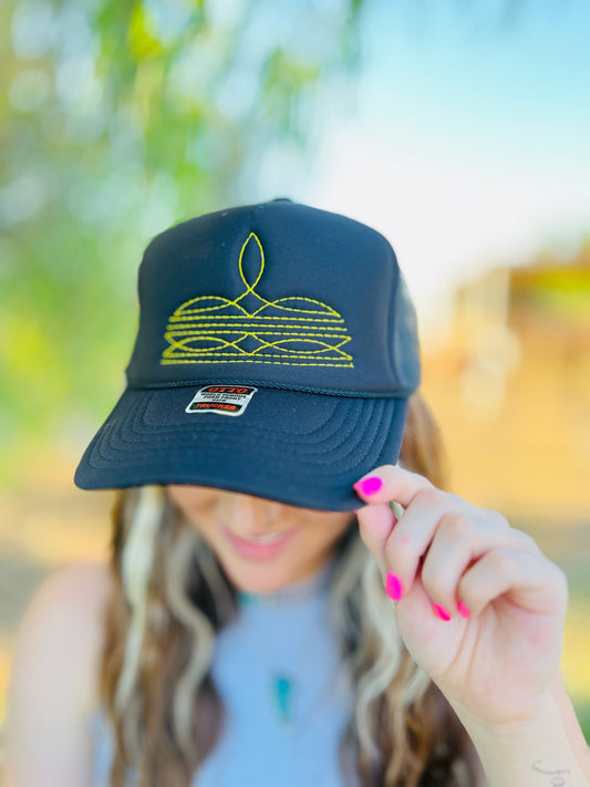 Boot Stitch Trucker Hat
