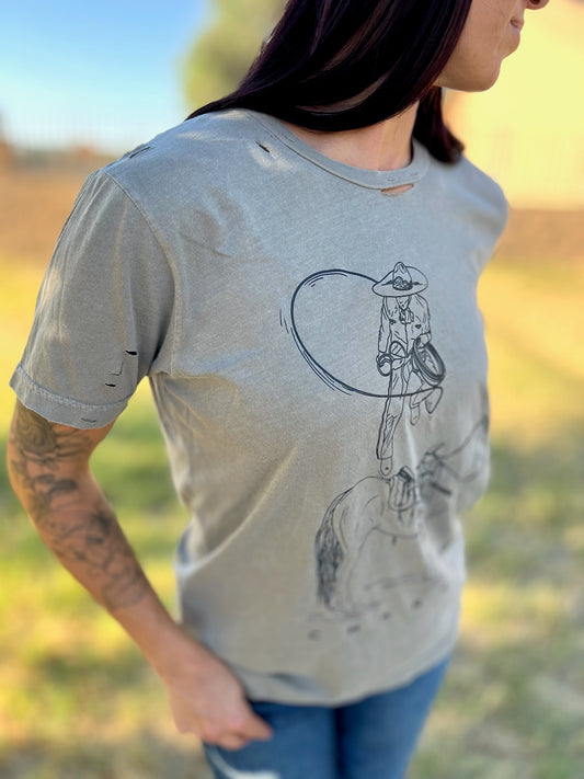 Charro Distressed Tee