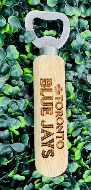 Wood Bottle Opener - Baseball - Burlapitup - STV