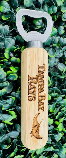 Wood Bottle Opener - Baseball - Burlapitup - STV