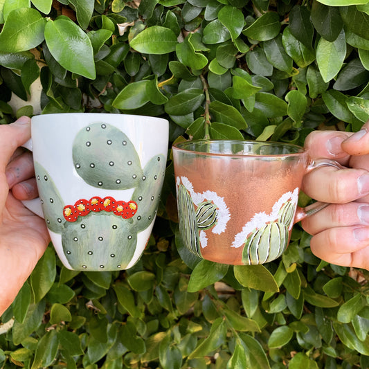 Hand painted coffee mugs