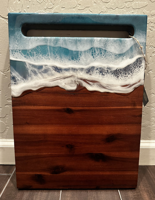 Blue Waves Dark Charcuterie - Janine's Resin Creations