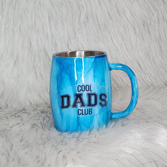 Blue Woodgrain Cool Dad's Club - Mug - Glitter Boss