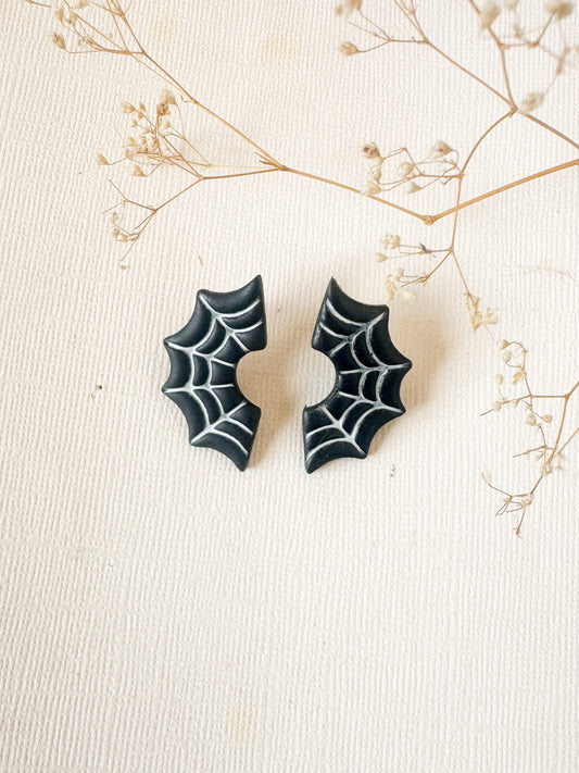 Spiderweb Statement Studs -DesertReign
