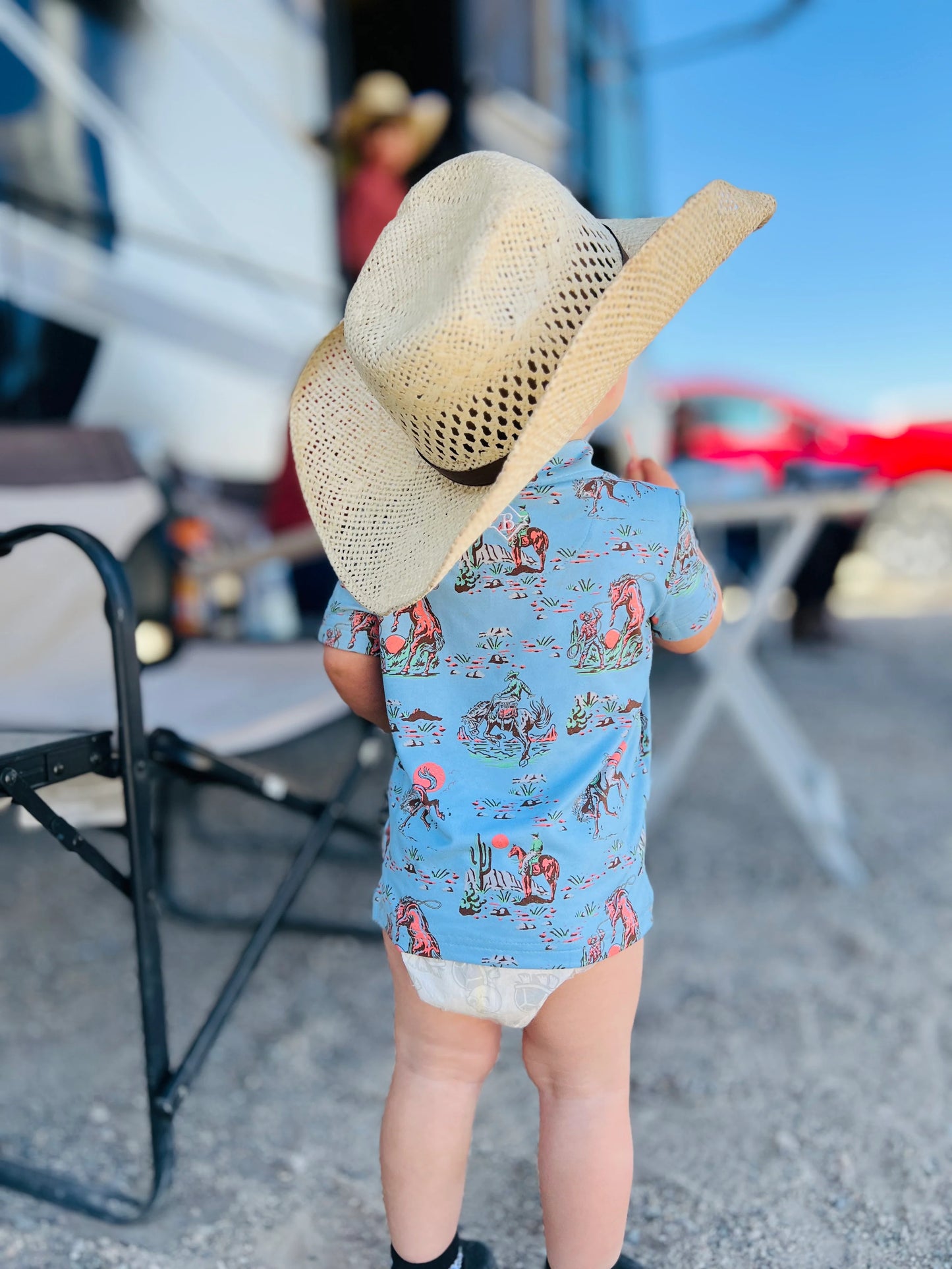 Cowboy Up Performance Polo YOUTH