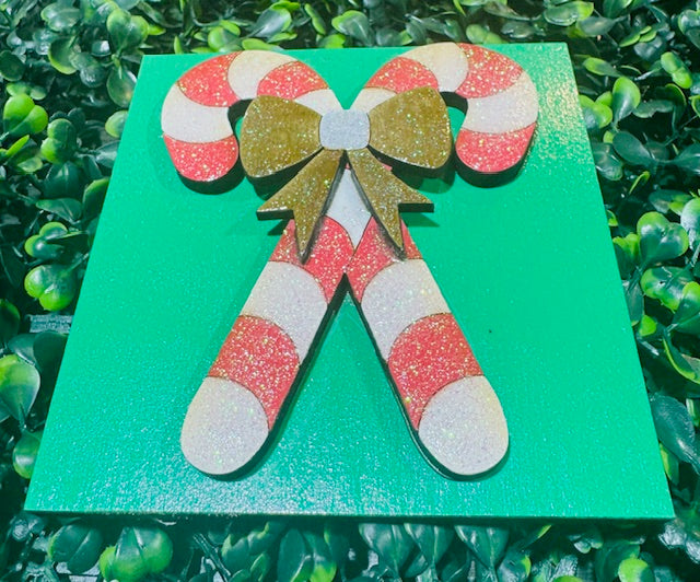 Interchangeable Leaning Frame Insert 4.25" (Christmas) - STV  (working)