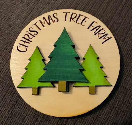 Magnetic Insert - Christmas Tree Farm - STV