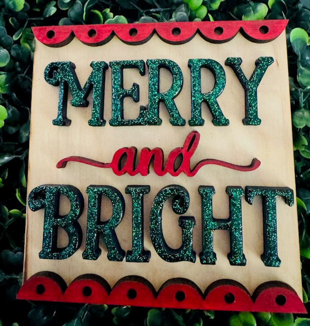 Interchangeable Insert 4.25"- Merry & Bright - STV