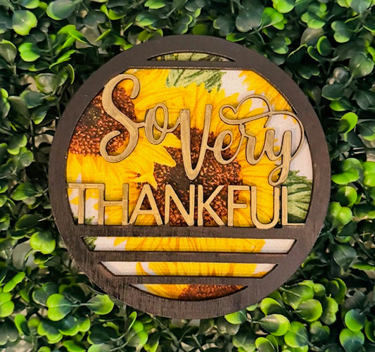 Magnetic Insert 4.5" CLASSIC So Very Thankful- STV