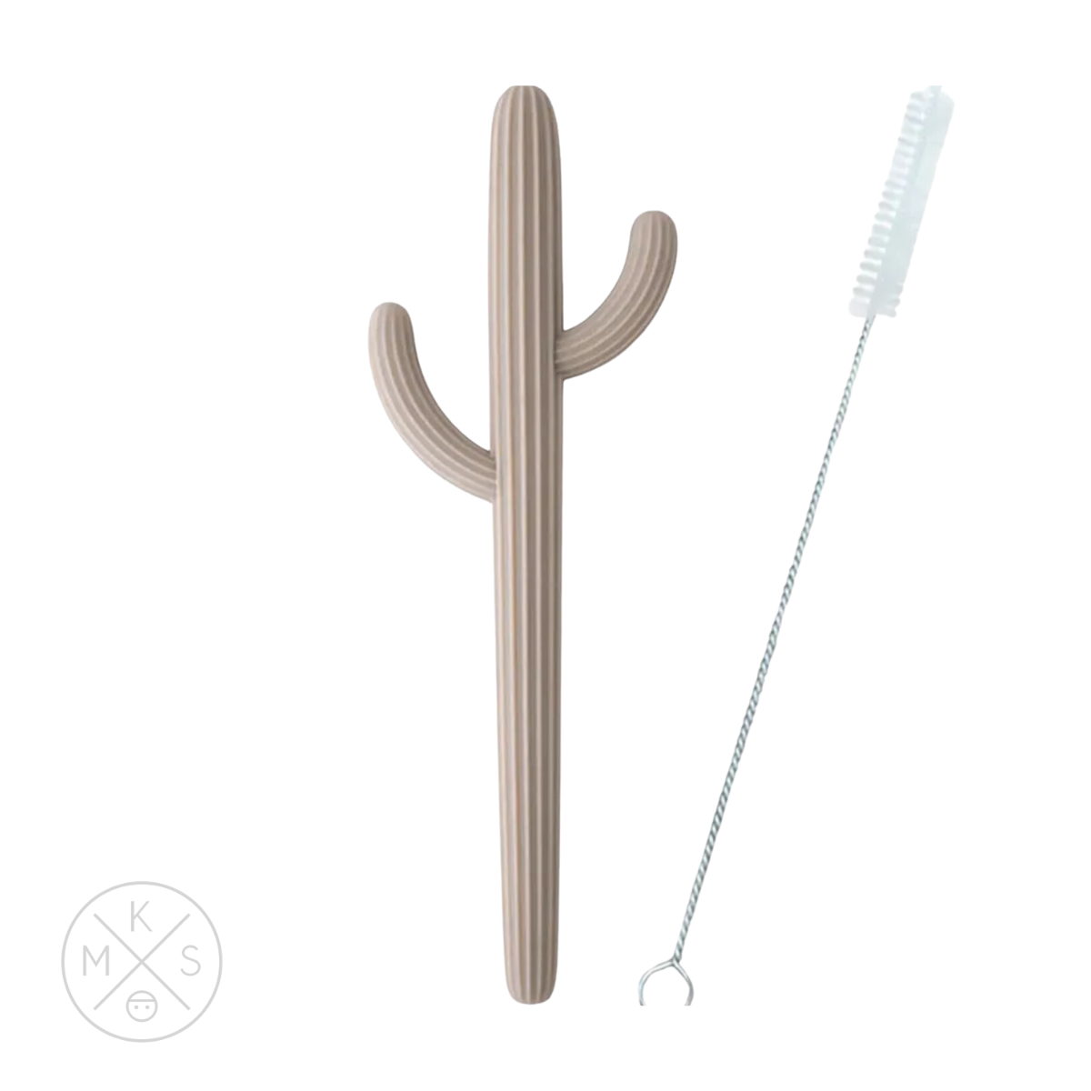 Cactus Silicone Teether & Straw for kids and adults - MKS MIMINOO