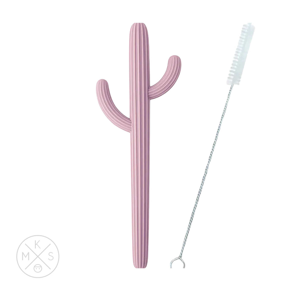Cactus Silicone Teether & Straw for kids and adults - MKS MIMINOO