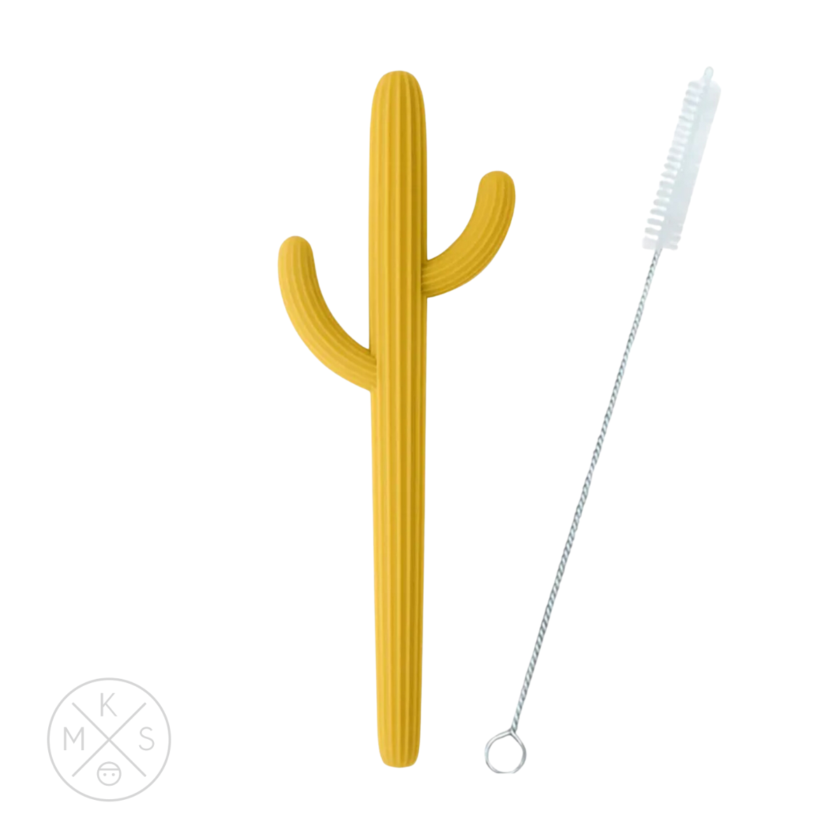 Cactus Silicone Teether & Straw for kids and adults - MKS MIMINOO