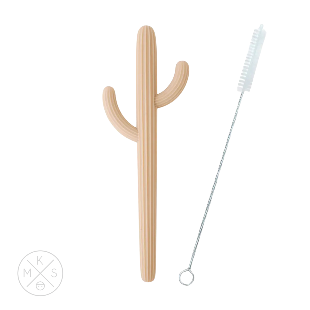 Cactus Silicone Teether & Straw for kids and adults - MKS MIMINOO