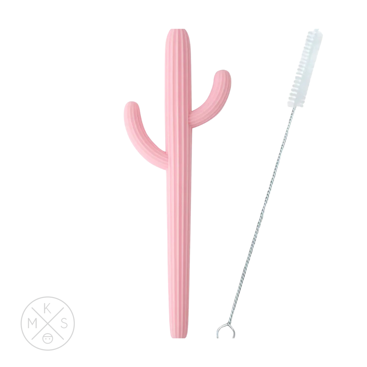 Cactus Silicone Teether & Straw for kids and adults - MKS MIMINOO