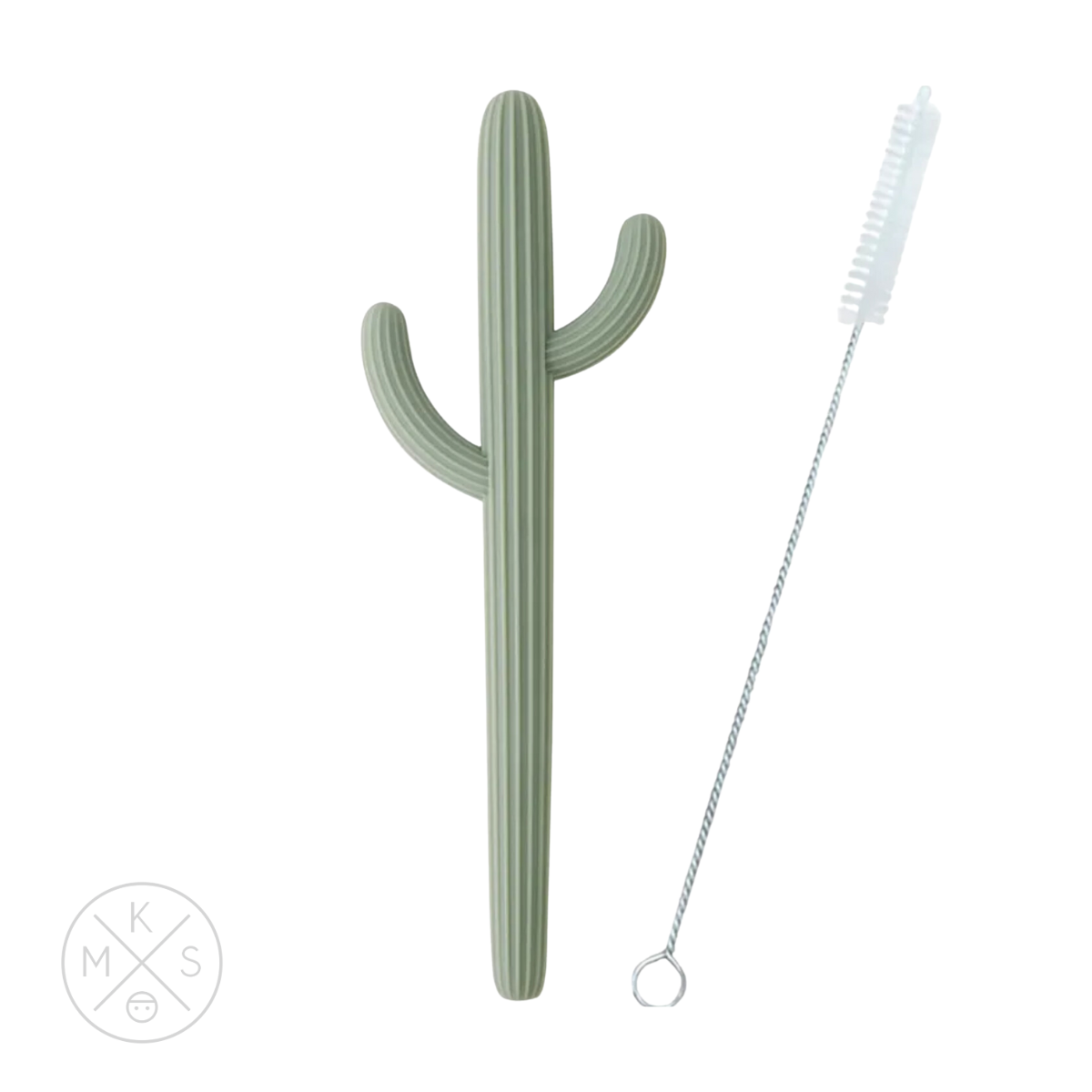 Cactus Silicone Teether & Straw for kids and adults - MKS MIMINOO