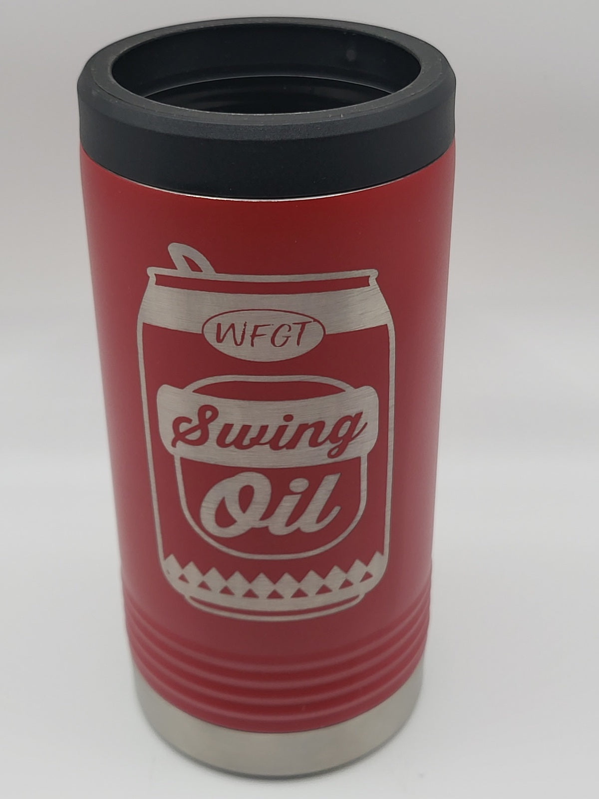 Koozie Slim Can - Swing Oil - Red