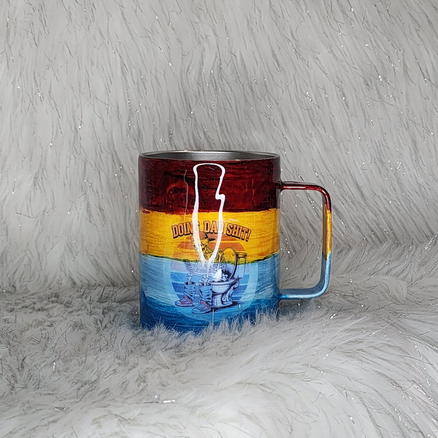 Colored Doing Dad Shit  - Mug - Glitter Boss