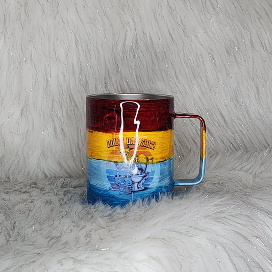 Colored Doing Dad Shit  - Mug - Glitter Boss