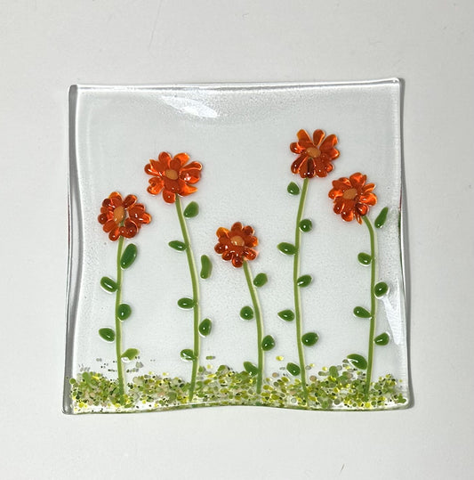 Plate - Course Frit Floral